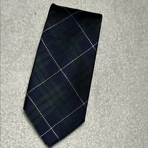 Tommy Hilfiger Men's Classic Plaid Tie‎ - Black and Green New with Tags